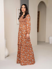 Limelight Summer Unstitched Printed Viscose Lawn 1Pc Shirt U3423 Orange
