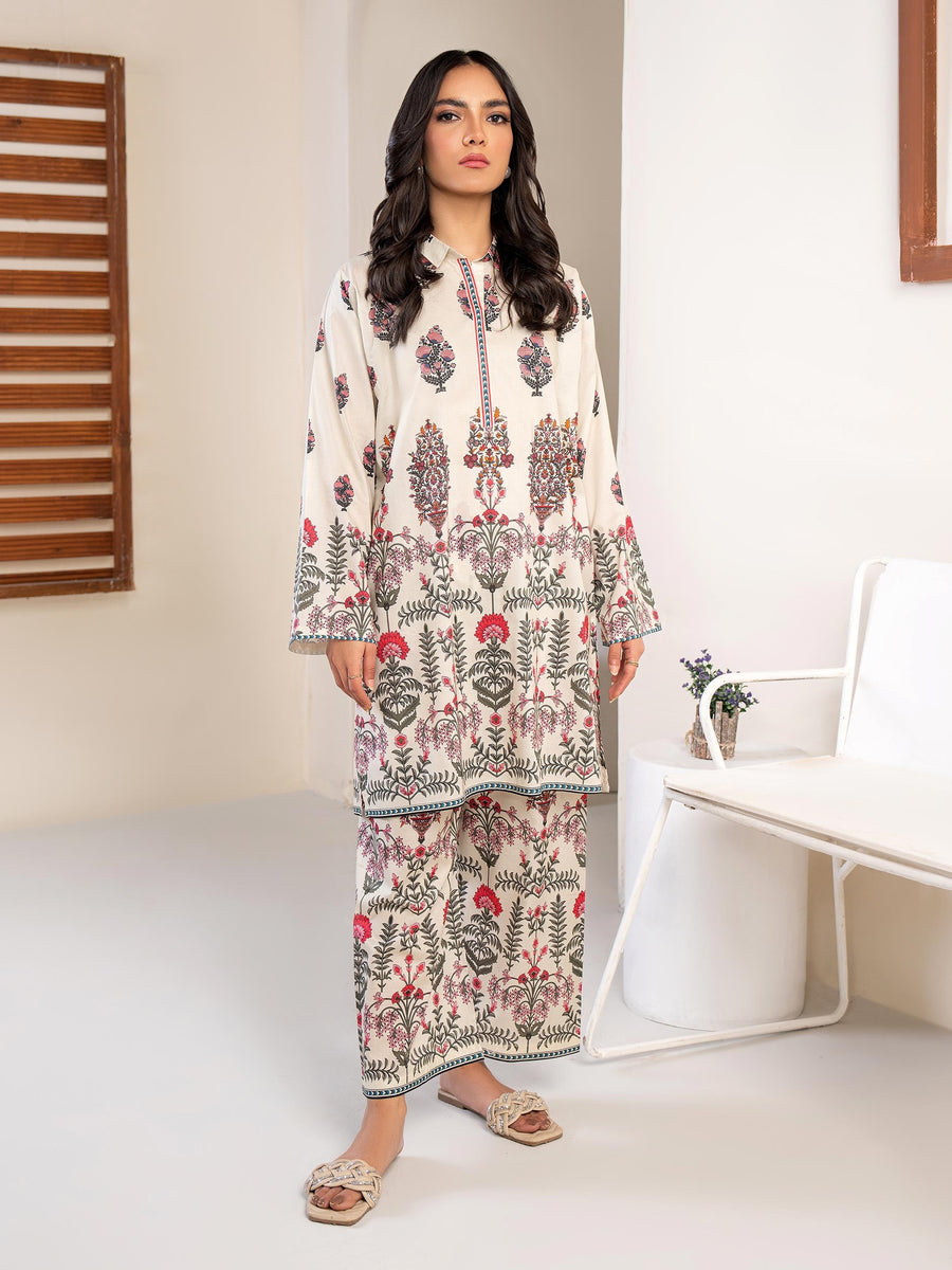 Limelight Summer Unstitched Printed Lawn 1Pc Shirt U3453 Beige
