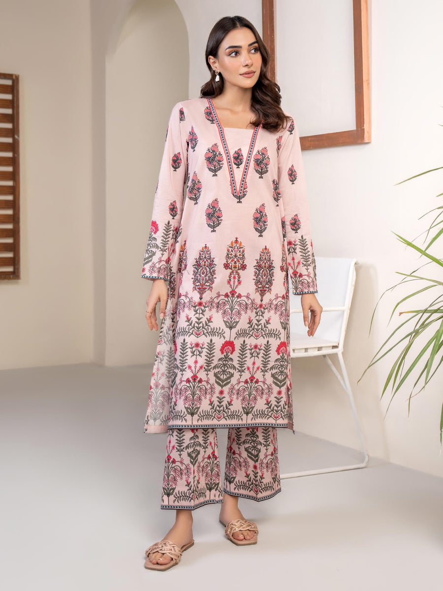 Limelight Summer Unstitched Printed Lawn 1Pc Shirt U3453 Pink