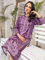 Limelight Summer Unstitched Printed Lawn 1Pc Shirt U3461 Purple