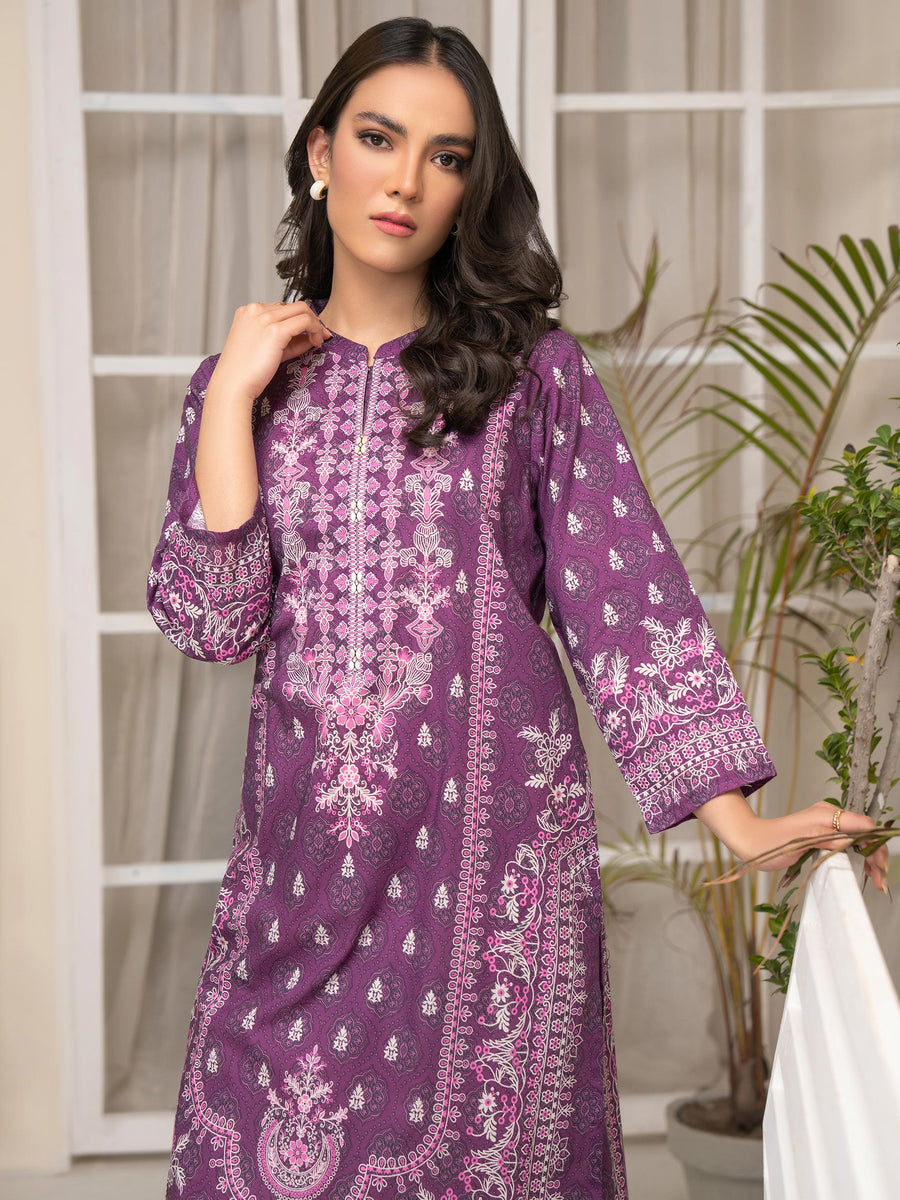 Limelight Summer Unstitched Printed Lawn 1Pc Shirt U3461 Purple