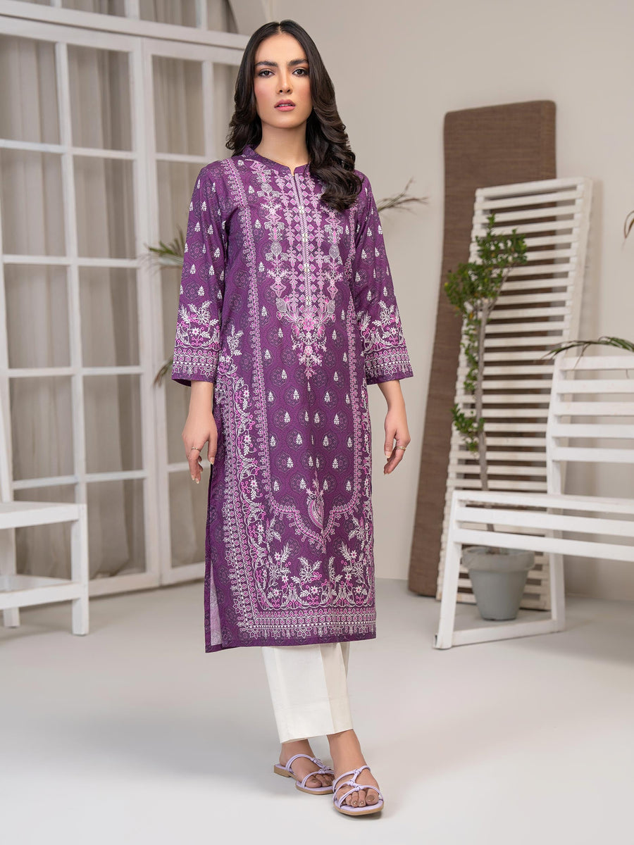Limelight Summer Unstitched Printed Lawn 1Pc Shirt U3461 Purple