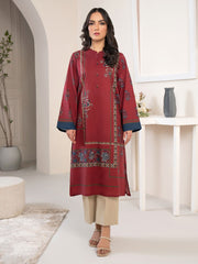 Limelight Summer Unstitched Printed Lawn 1Pc Shirt U3463 Maroon