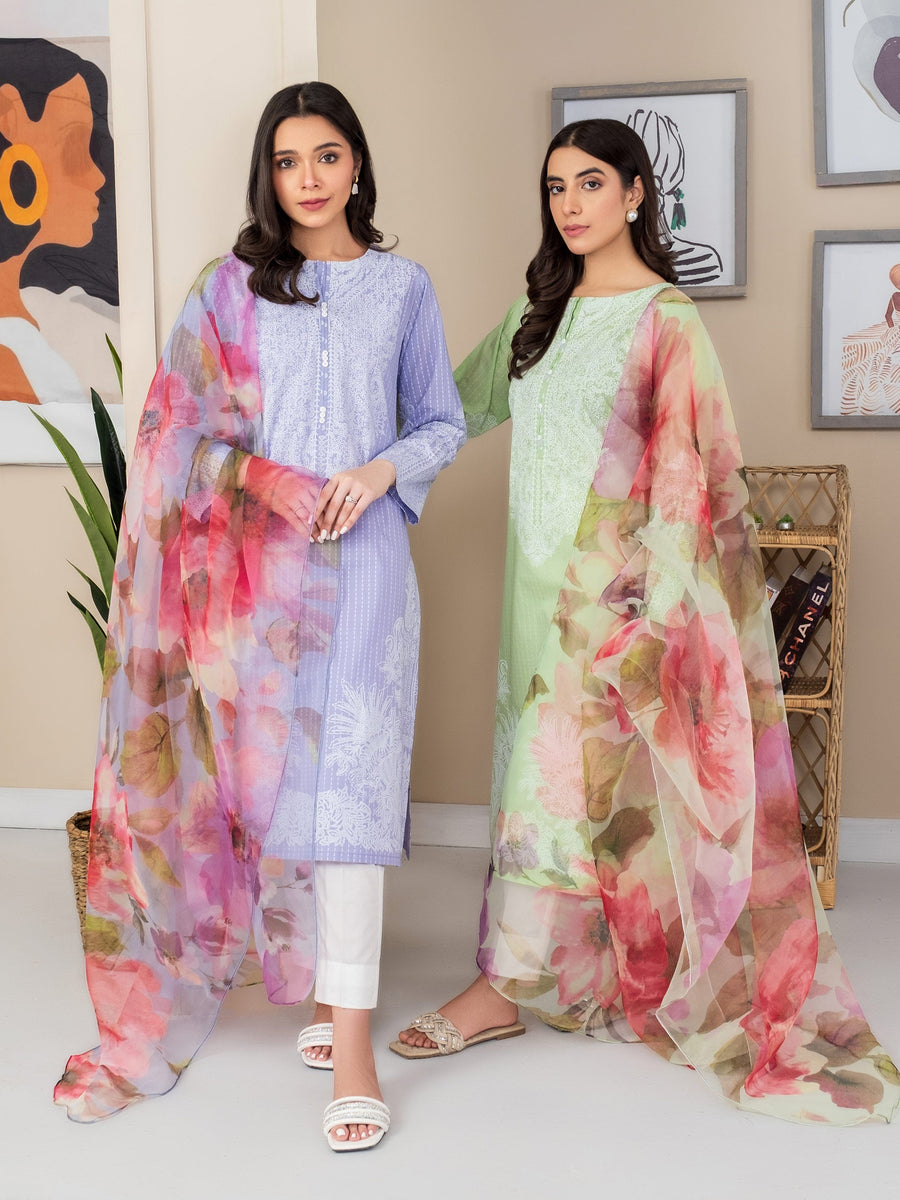 Limelight Summer Unstitched Printed Lawn 2Pc Suit U3468 Lilac