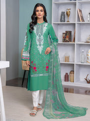 Limelight Summer Unstitched Printed Lawn 2Pc Suit U3470 Sea Green
