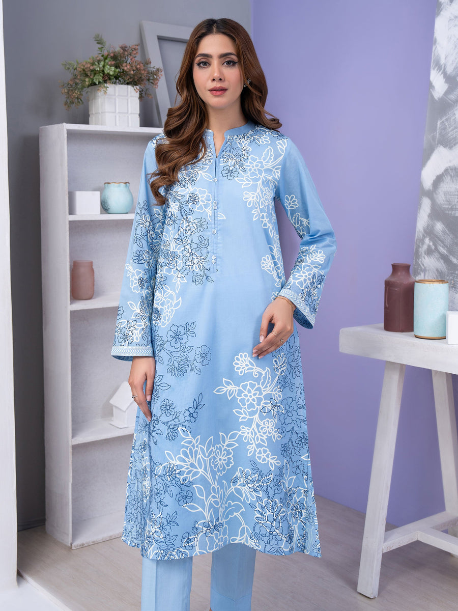 Limelight Summer Unstitched Printed Lawn 2Pc Suit U3481 Blue