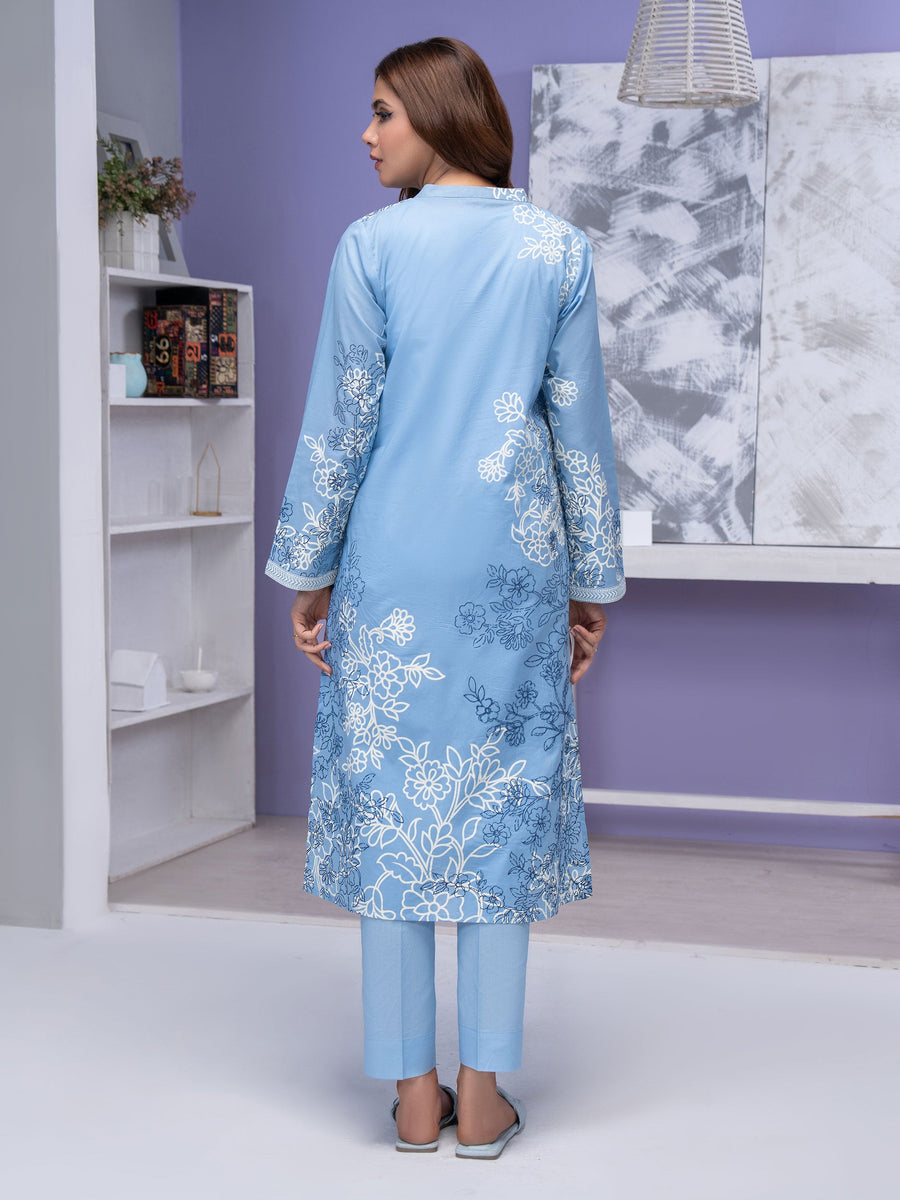 Limelight Summer Unstitched Printed Lawn 2Pc Suit U3481 Blue