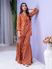 Limelight Summer Unstitched Printed Lawn 1Pc Shirt U3490 Rust