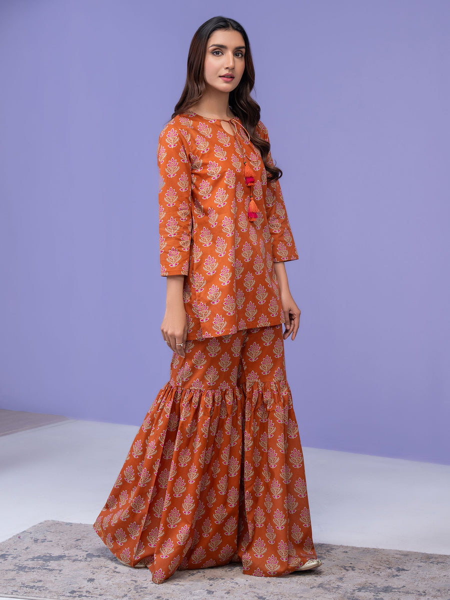 Limelight Summer Unstitched Printed Lawn 1Pc Shirt U3490 Rust