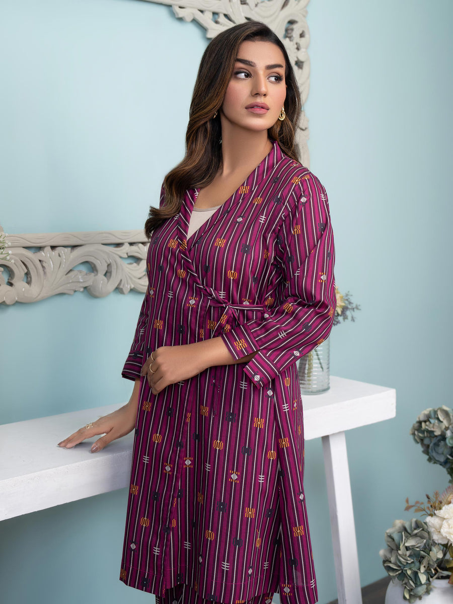 Limelight Summer Unstitched Printed Lawn 1Pc Shirt U3497 Purple
