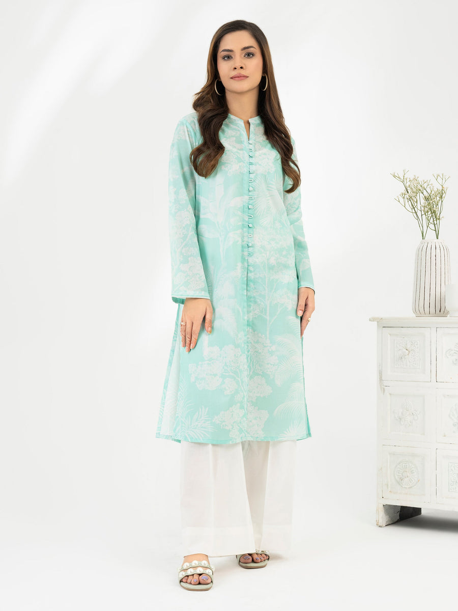 Limelight Summer Unstitched Printed Lawn 1Pc Shirt U3501 Turquoise