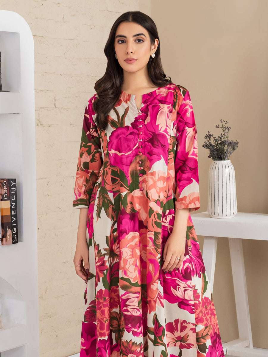 Limelight Summer Unstitched Printed Lawn 1Pc Shirt U3505 Off White
