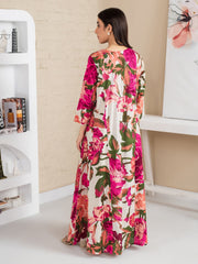 Limelight Summer Unstitched Printed Lawn 1Pc Shirt U3505 Off White