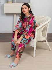 Limelight Summer Unstitched Printed Lawn 1Pc Shirt U3505 Sky Blue