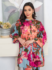 Limelight Summer Unstitched Printed Lawn 1Pc Shirt U3505 Sky Blue