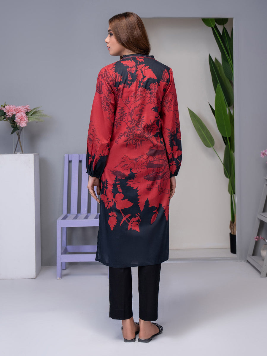 Limelight Summer Unstitched Printed Lawn 1Pc Shirt U3508 Red
