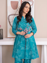 Limelight Summer Unstitched Printed Lawn 1Pc Shirt U3525 Ferozi