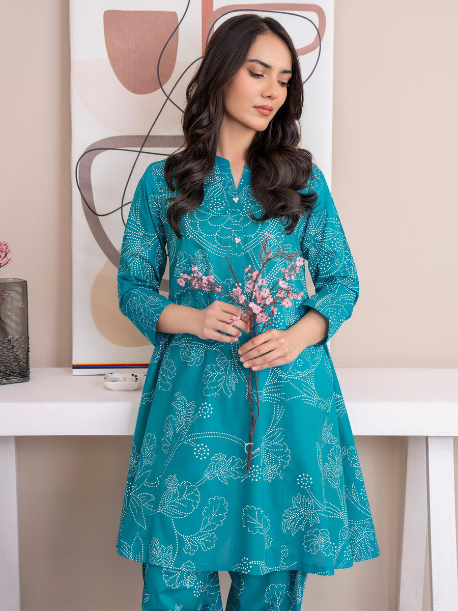 Limelight Summer Unstitched Printed Lawn 1Pc Shirt U3525 Ferozi