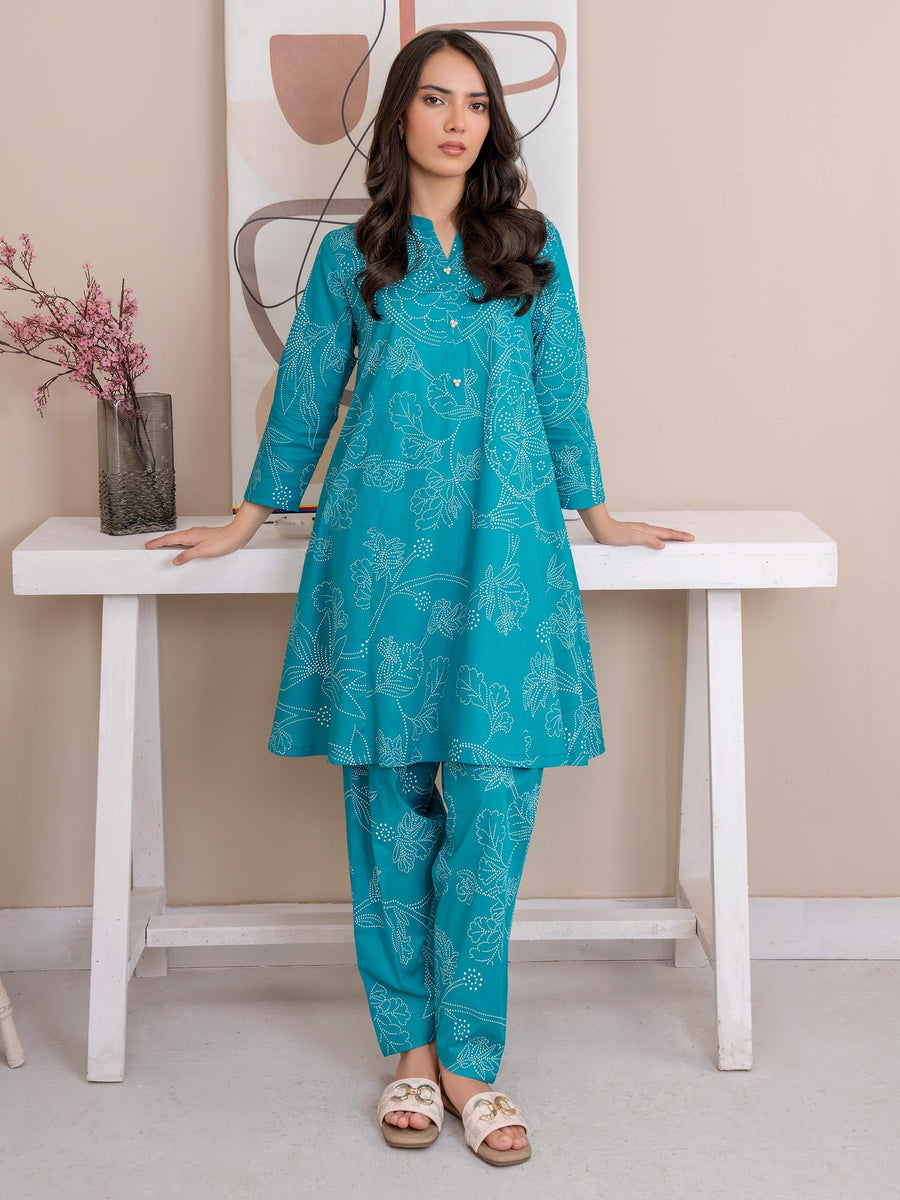 Limelight Summer Unstitched Printed Lawn 1Pc Shirt U3525 Ferozi