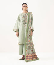 Sapphire Embroidered Khaddar Unstitched 3Pc Suit U3PEDY25V919