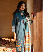 Sapphire Embroidered Cross Hatch Unstitched 3Pc Suit U3PESG25V817