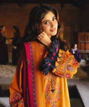 Sapphire Embroidered Twill Unstitched 3Pc Suit U3PESG25V930