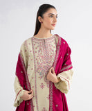 Sapphire Embroidered Cross Hatch Unstitched 3Pc Suit U3PEST25V914