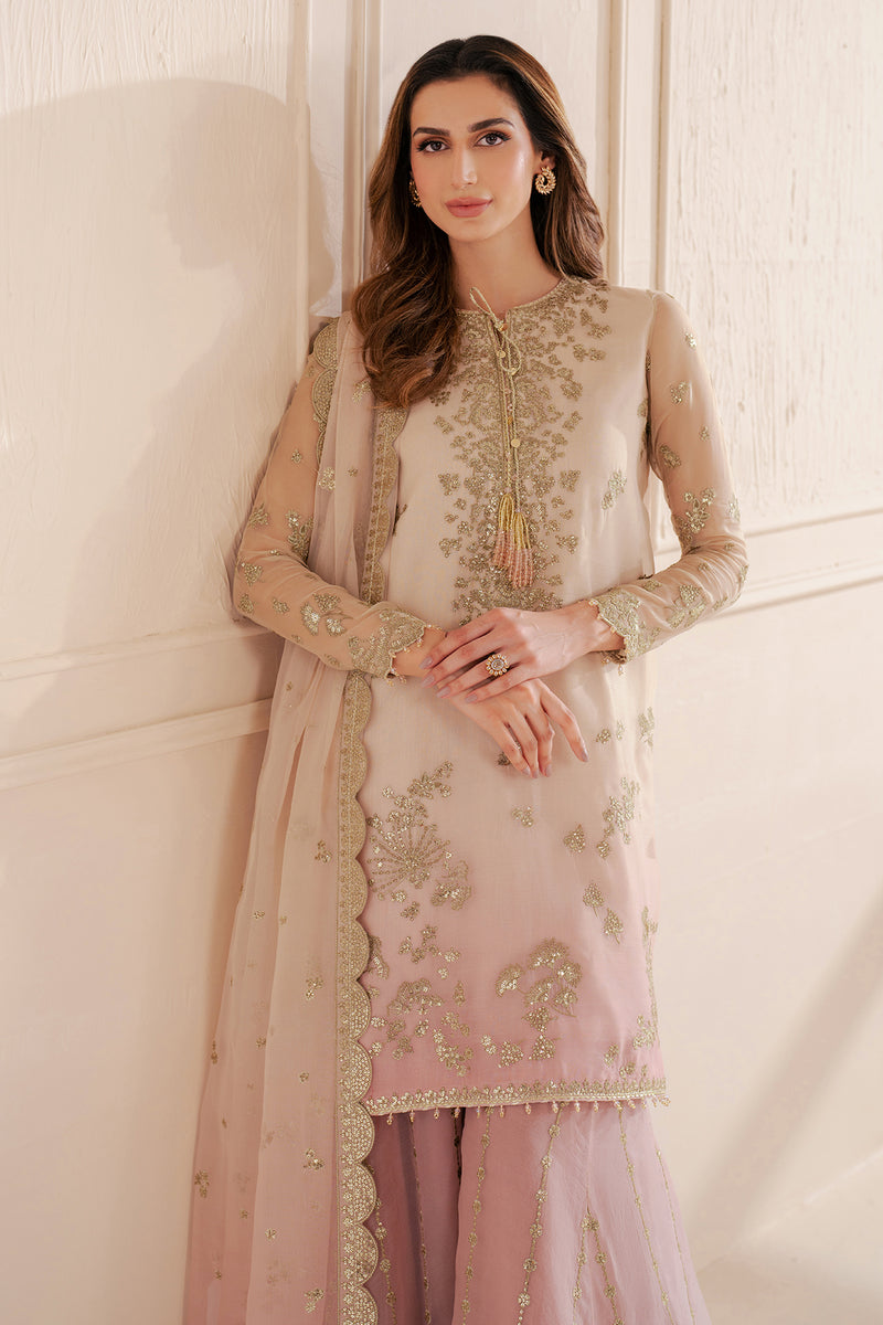 Jazmin Wedding Formal Embroidered Chiffon Unstitched 3Pc Suit UC-3067