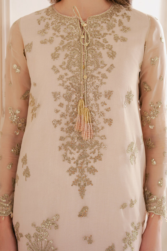Jazmin Wedding Formal Embroidered Chiffon Unstitched 3Pc Suit UC-3067