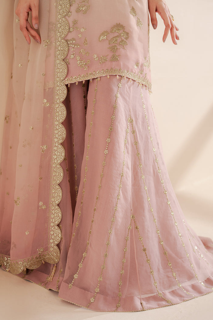 Jazmin Wedding Formal Embroidered Chiffon Unstitched 3Pc Suit UC-3067