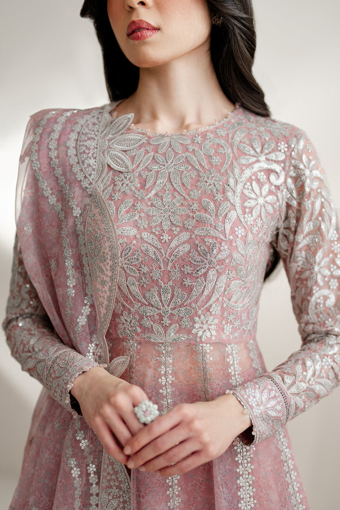 Jazmin Wedding Formal Embroidered Chiffon Unstitched 3Pc Suit UC-3079