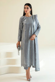 Baroque Exclusive Formal Embroidered Sequence Net Unstitched 3Pc UF-383