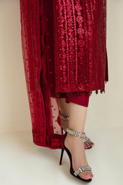 Baroque Exclusive Formal Embroidered Sequence Net Unstitched 3Pc UF-385