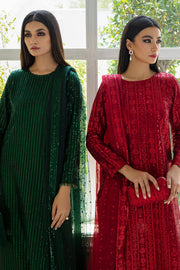 Baroque Exclusive Formal Embroidered Sequence Net Unstitched 3Pc UF-385