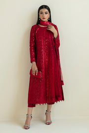 Baroque Exclusive Formal Embroidered Sequence Net Unstitched 3Pc UF-385