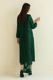 Baroque Exclusive Formal Embroidered Sequence Net Unstitched 3Pc UF-386