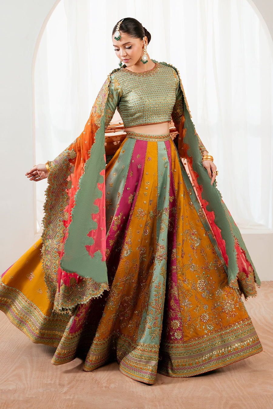 Baroque Exclusive Formal Embroidered Silk Unstitched 3Pc UF-4036