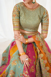Baroque Exclusive Formal Embroidered Silk Unstitched 3Pc UF-4036