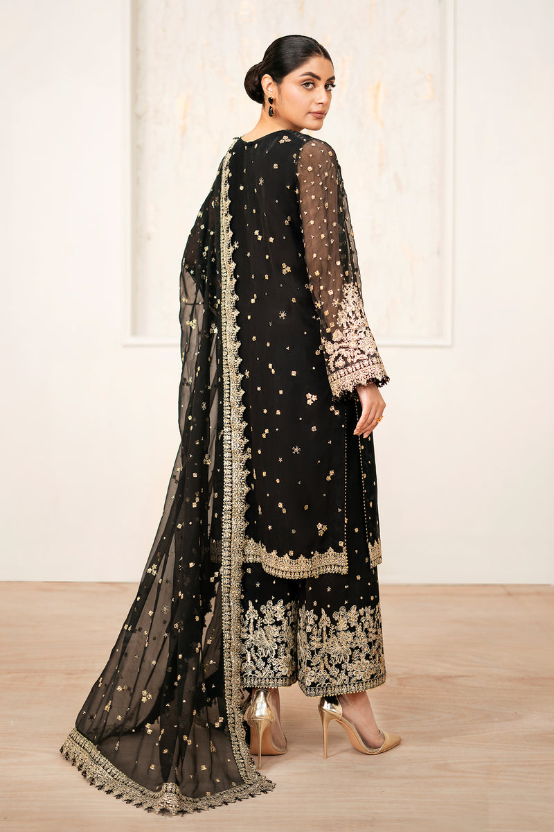 Baroque Exclusive Formal Embroidered Chiffon Unstitched 3Pc UF-4038