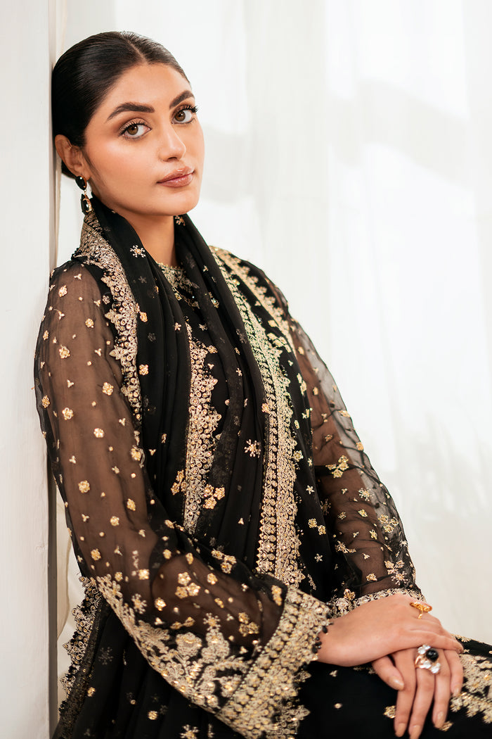 Baroque Exclusive Formal Embroidered Chiffon Unstitched 3Pc UF-4038
