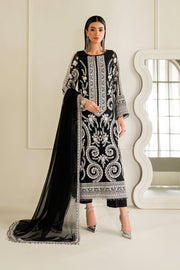 Baroque Exclusive Formal Embroidered Chiffon Unstitched 3Pc Suit UF-4158