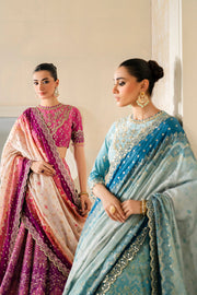 Baroque Exclusive Formal Embroidered Raw Silk Unstitched 3Pc UF-4163