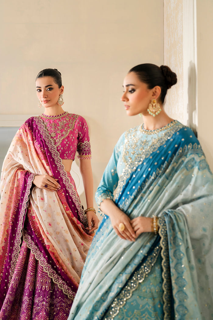 Baroque Exclusive Formal Embroidered Raw Silk Unstitched 3Pc UF-4163