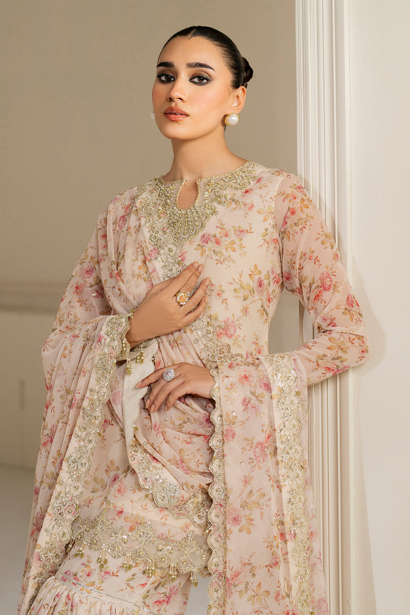 Baroque Exclusive Formal Embroidered Chiffon Unstitched 3Pc UF-4164