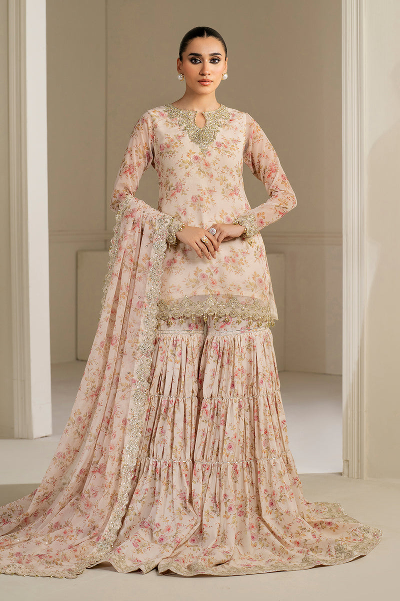 Baroque Exclusive Formal Embroidered Chiffon Unstitched 3Pc UF-4164
