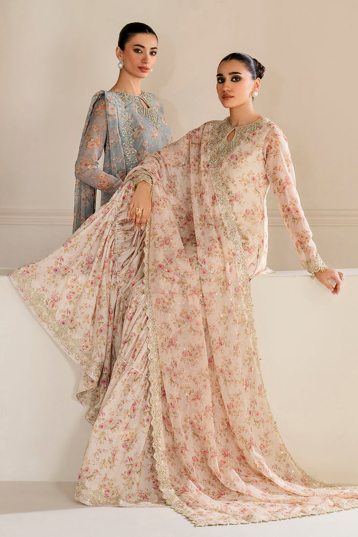 Baroque Exclusive Formal Embroidered Chiffon Unstitched 3Pc UF-4165