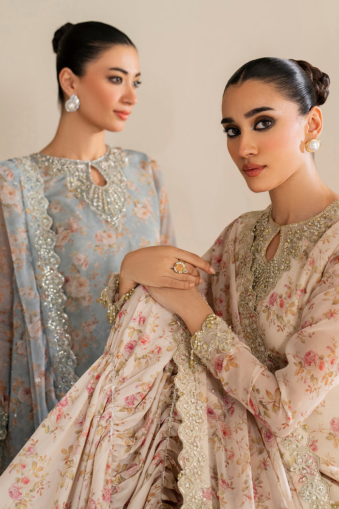 Baroque Exclusive Formal Embroidered Chiffon Unstitched 3Pc UF-4165
