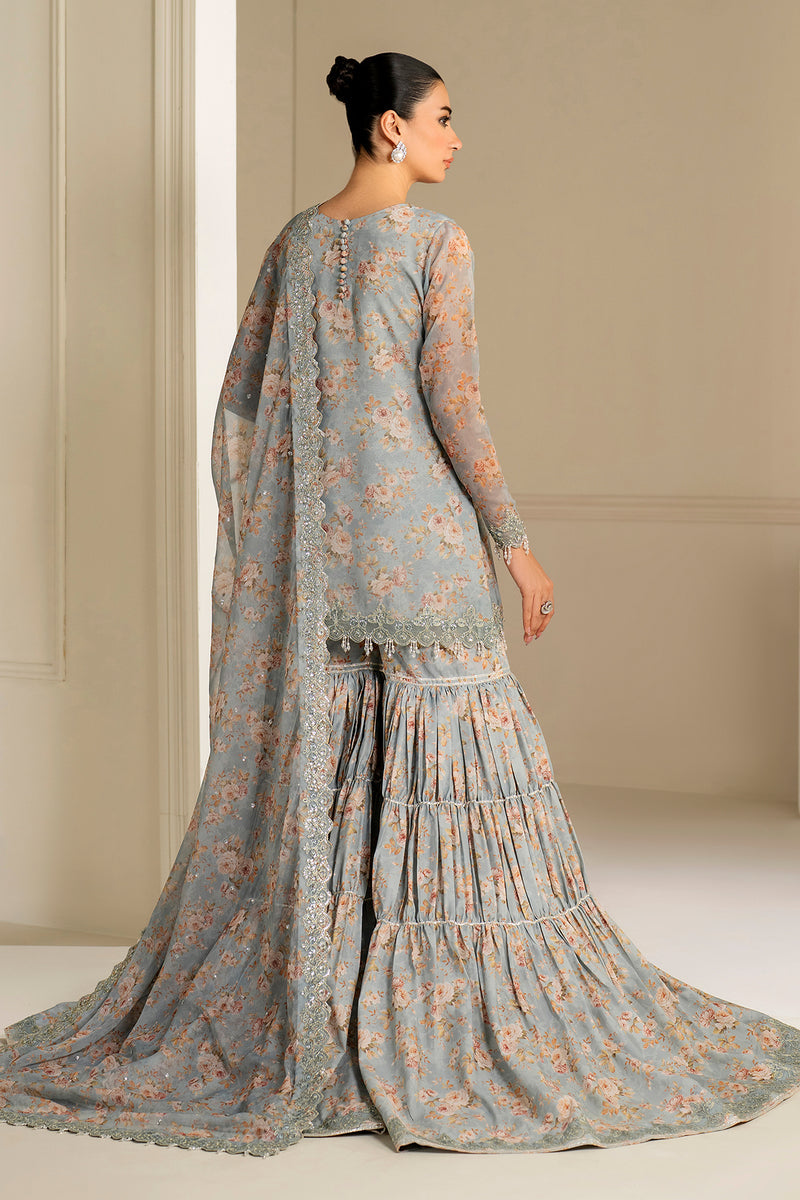 Baroque Exclusive Formal Embroidered Chiffon Unstitched 3Pc UF-4165