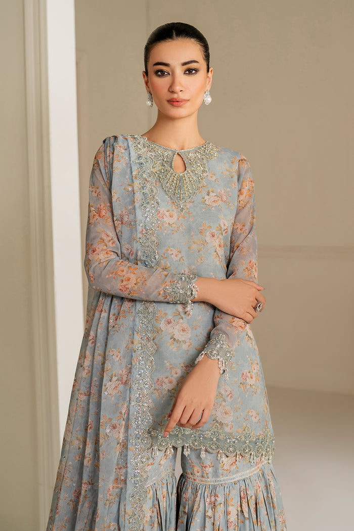 Baroque Exclusive Formal Embroidered Chiffon Unstitched 3Pc UF-4165
