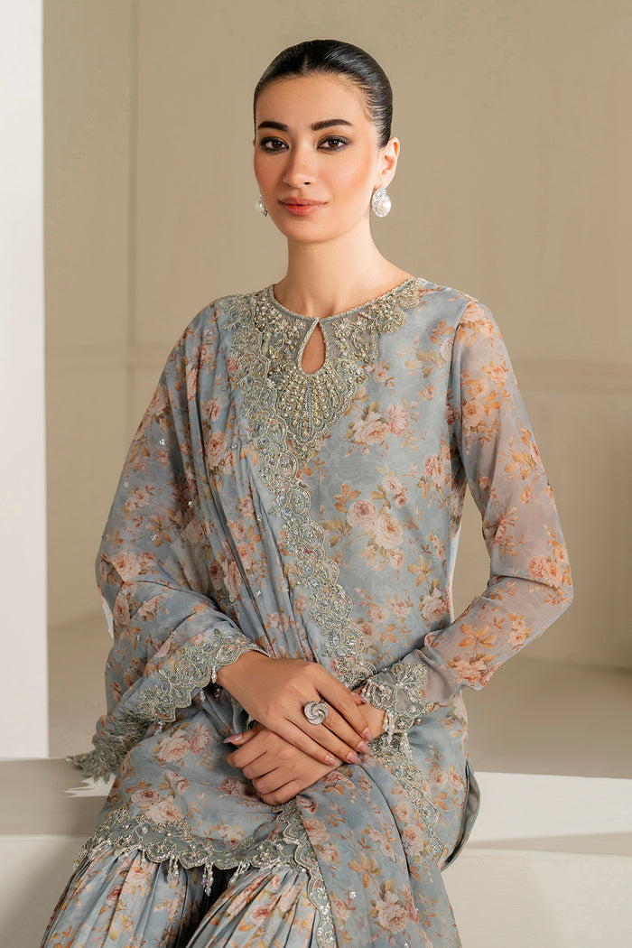 Baroque Exclusive Formal Embroidered Chiffon Unstitched 3Pc UF-4165